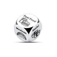 将图片加载到图库查看器,Date Night Gifts for Couples Food Decision Dice Gifts for Boyfriend Birthday 11th Anniversary Steel Gifts for Husband Wife Wedding Valentines Day Christmas Friendship Gifts for Women Friends Him Her