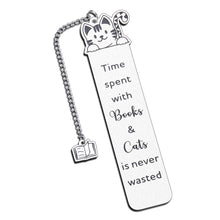将图片加载到图库查看器,Cute Bookmarks for Women Men Book Lovers Stocking Stuffers for Cat Lovers Bookmark Bookworm Christmas Valentines Day Gifts for Bookish Girl Boys Son Daughter Birthday Book Club Gifts for Reader