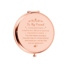 将图片加载到图库查看器,Friendship Gifts for Women Best Friend Birthday Graduation Gifts for Her Bestie Valentines Christmas Travel Sentimental Present for Female Friends Soulmate Gift Ideas for Soul Sister Compact Mirror