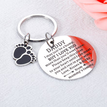 将图片加载到图库查看器,First Time Dad Gift for New Dad To Be, New Daddy Keychain for Men New Father Gift from Wife New Mommy To Be Pregnancy Announcement Gift for Him Husband Soon To Be Daddy Birthday Fathers Day Christmas