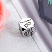 将图片加载到图库查看器,Date Night Gifts for Couples Food Decision Dice Gifts for Boyfriend Birthday 11th Anniversary Steel Gifts for Husband Wife Wedding Valentines Day Christmas Friendship Gifts for Women Friends Him Her
