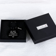 将图片加载到图库查看器,Christmas Gifts for Son Daughter Stocking Stuffers Birthday Valentines Gift Have Fun Be Safe Keychain Inspirational Gifts for Men Women Teens Boys Girls Graduation New Driver Gifts from Mom Dad