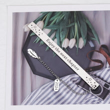 将图片加载到图库查看器,Enjoy The Next Chapter Bookmark for Book Lover Class of 2024 Graduation Gifts for Her Him High School Student Coming-of-Age Birthday Gifts for Son Daughter Coworker Going Away Retirement Presents