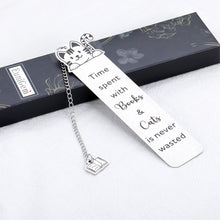 将图片加载到图库查看器,Cute Bookmarks for Women Men Book Lovers Stocking Stuffers for Cat Lovers Bookmark Bookworm Christmas Valentines Day Gifts for Bookish Girl Boys Son Daughter Birthday Book Club Gifts for Reader