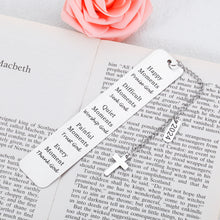 将图片加载到图库查看器,Christian Gifts for Women Men Inspirational Bible Verse Bookmark for Book Lovers Pastor Christmas Stocking Stuffers for Teens Boys Girls Religious Gifts for Daughter Friends Communion Baptism Gifts