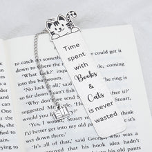 将图片加载到图库查看器,Cute Bookmarks for Women Men Book Lovers Stocking Stuffers for Cat Lovers Bookmark Bookworm Christmas Valentines Day Gifts for Bookish Girl Boys Son Daughter Birthday Book Club Gifts for Reader