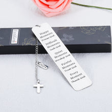 将图片加载到图库查看器,Christian Gifts for Women Men Inspirational Bible Verse Bookmark for Book Lovers Pastor Christmas Stocking Stuffers for Teens Boys Girls Religious Gifts for Daughter Friends Communion Baptism Gifts