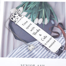 将图片加载到图库查看器,Cute Bookmarks for Women Men Book Lovers Stocking Stuffers for Cat Lovers Bookmark Bookworm Christmas Valentines Day Gifts for Bookish Girl Boys Son Daughter Birthday Book Club Gifts for Reader