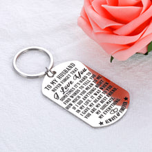 将图片加载到图库查看器,Gifts for Men Husband Keychain Accessories Gifts for Anniversary Valentines Day Fathers Day Birthday Christmas Presents for Boyfriend Him Fiance Hubby Engraved I Love You