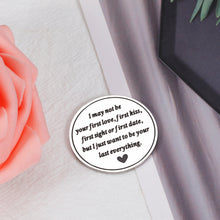 将图片加载到图库查看器,I May Not Be Your First Love Gifts for Men Women Pocket Hug Token Valentines Gifts for Him Her Husband Boyfriend Anniversary Birthday Miss You Gifts for Bride Fiance Engagement Wedding Deployment