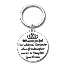 将图片加载到图库查看器,Granddaughter Gifts from Grandma Grandpa Inspirational Keychain Charm Gift From Granny Nana Mimi Gigi Christmas Birthday Graduation Key Chain Gift for Grandchild Her Teen Girls Women