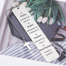 将图片加载到图库查看器,Christian Gifts for Women Men, Inspirational Bible Verse Bookmark for Book Lovers, Christmas Gift for Christian Teens Boy Girl, Religious Faith Jewelry Son Daughter Friends Graduation Baptism Gifts