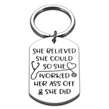 将图片加载到图库查看器,Nurse Gifts Keychain for Women Her Nursing Students Inspirational RN LPN Gifts for Nurses Female Practitioner Thank You Presents Nurse’s Day Graduation Birthday Appreciation Christmas Gifts Jewelry