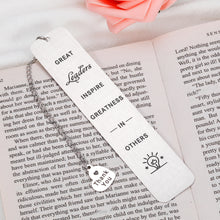 将图片加载到图库查看器,Great Leaders Bookmark Gift for Mentor Manger Boss Day Birthday Present for Boss Lady Supervisor PM Promotion Christmas Appreciation Gifts for Women Men Leader Thank You Retirement Going Away Charm