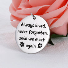将图片加载到图库查看器,Eunigem Pet Loss Gifts Dog Cat Memorial Keychain Dog Sympathy Remembrance Gifts for Dog Owner Jewelry Keychains with Pawprint