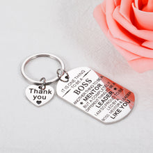 将图片加载到图库查看器,Boss Appreciation Gifts Keychain for Men Women Boss Day Leader Mentor Supervisor PM Lady Birthday Presents for Christmas Office Coworkers Male Thank You Leaving Going Away Retirement Promotion Charm
