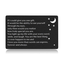 将图片加载到图库查看器,Husband Boyfriend Wallet Insert Card Gifts for Him Her Anniversary Birthday Wedding Card Gifts from Wife Girlfriend Hubby Valentines Day Engagement I Love You Gifts for Men Fiance Christmas Presents