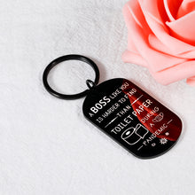 将图片加载到图库查看器,Boss Keychain for Women Men Funny Boss Day Gifts Idea for Boss Lady Birthday Christmas Present for Female Male Retiring Boss Leaving Going Away Gifts for Leader Manager Retirement Appreciation Jewelry