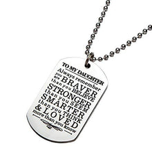将图片加载到图库查看器,To My Son Daughter Gifts From Mom Dad Inspirational Necklace Christmas