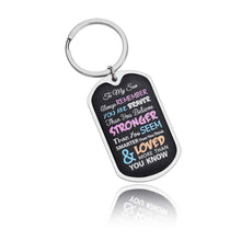 将图片加载到图库查看器,Inspirational Keychain Gifts for Son Daughter Birthday Graduation Present for Women Men Him Her Always Remember You are Braver Than You Believe Personalized Charms Pendant for Kids Boys Girls