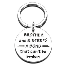 将图片加载到图库查看器,Sister And Brother Keychain, Brother Birthday Gifts Idea, Inspirational Christmas Gifts for Sister from Brother Graduation Gifts to Big Brother from Little Sister to Little Brother Sister in Law Gift