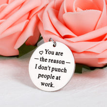 将图片加载到图库查看器,Funny Keychain Gift for Coworker Birthday Leaving Going Away Present for Men Women Thank You Gifts for Him Her Office Employee Appreciation Charm for Leader Admin Boss Day Goodbye Christmas