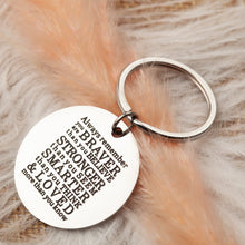 将图片加载到图库查看器,Eunigem Graduation Keychain 2020 Family Friend Gifts for Kids Teenagers Son Daughter Inspirational Birthday Always Remember You are Braver Than You Believe