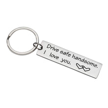 将图片加载到图库查看器,Father’s Day Gifts Drive Safe Keychain Drive Safe Key Ring Dad Gift Trucker Husband Gift Couples Engraved Keychain Boyfriend Girlfriend Key Chain Birthday Gifts Key Tags