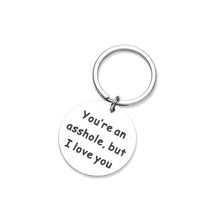 将图片加载到图库查看器,Couples Gifts Keychain for Boyfriend Girlfriend I Love You Personalized Valentine's Day Gift Christmas Anniversary Birthday Dog Tag Charm Pendant Keyring for Husband Wife Him Her