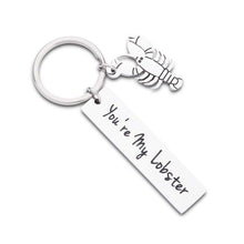 将图片加载到图库查看器,Couples Gifts Keychain for Boyfriend Girlfriend You’re My Lobster Cool TV Props Friends Wedding Valentine’s Anniversary Brithday Huaband Wife Romantic Keyring Jewelry for Him Her