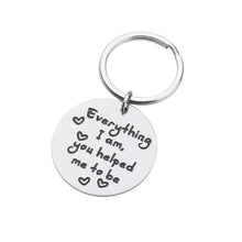 将图片加载到图库查看器,Mothers Day Gifts Keychain for Mom from Daughter Son Everything I am You Helped Me to Be Birthday Presents for Mother Dad Christmas Thanksgiving day Wedding Graduation Appreciation gift for Women Men