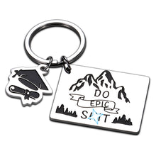 将图片加载到图库查看器,Funny Graduation Gifts Keychain for Him Her Inspirational Gifts for High School Students College Boys Girls Men Girlfriend Farewell Going Away Charm Son Daughter Coming-of-age Presents from Mom Dad