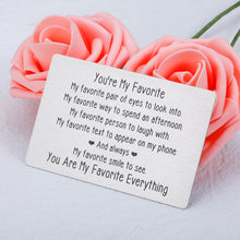 将图片加载到图库查看器,Valentines Day Card Gifts for Husband Boyfriend Anniversary Christmas Present for Men Women Wallet Insert Card Wedding Engagement Gifts for Him Her Birthday Couples Lovers Gifts from Girlfriend Wife