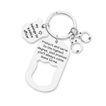 将图片加载到图库查看器,Police Officer Gifts for Policeman Dad Keychain Cop Gift for Husband from Wife Sheriff Gift Police Academy Graduation Gift for Son Daughter from Dad Mom Police Badge Keychain for Him Her Women Men