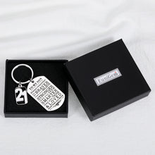 将图片加载到图库查看器,21st Birthday Gifts for Him Son from Mom Dad Inspirational Keychain Gifts to My Son Always Remember You Are Braver Than You Believe Keyring for Adult Son 21 Year Old Back To School Coming-of-age Charm