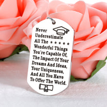将图片加载到图库查看器,Gifts for Graduating Seniors 2021 Keychain for Him Her College Masters High School Student Graduation Gifts for Girls Boys Future Nurse Teacher Inspirational Gifts for Women Men Grads BFF Son Daughter