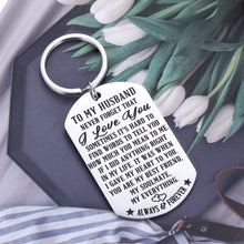 将图片加载到图库查看器,Gifts for Men Husband Keychain Accessories Gifts for Anniversary Valentines Day Fathers Day Birthday Christmas Presents for Boyfriend Him Fiance Hubby Engraved I Love You