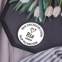 将图片加载到图库查看器,Funny Valentines Day Gifts for Men Women I Love You Gifts for Him Her Anniversary Birthday Present for Husband Boyfriend Wife Girlfriend Wedding Engagement Pocket Love Token Double-sided Decision Coin