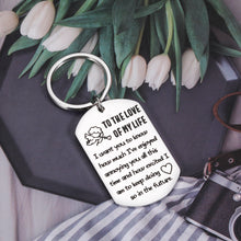 将图片加载到图库查看器,To My Love Keychain Gifts for Him Her Anniversary Valentines Gifts for Women Men I Love You Gifts for Husband Wife Birthday Gifts from Girlfriend Fiance Wedding Day Engagement Couple Bride Groom Charm