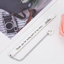 将图片加载到图库查看器,Thank You Gifts for Women Men Appreciation Gifts for Female Male Teacher Graduation Farewell Gifts from Student Class Teacher‘s Day Gifts Thank You for Being A Part of My Story Bookmark Double-Sided