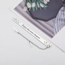 将图片加载到图库查看器,Enjoy The Next Chapter Bookmark for Book Lover Class of 2023 Graduation Gifts for Her Him College High School Student Birthday Christmas Presents for Daughter Women Coworker Farewell Retirement Gifts