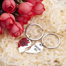 将图片加载到图库查看器,Best Friend Keychain, Friendship Gift for Teen Girls BFF, Weirdo 1 Weirdo 2 Gift Keyring for Boyfriend Girlfriend Husband Wife Couples,Valentine Anniversary Birthday Heart Charm Pendant for Her Him