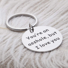 将图片加载到图库查看器,Couples Gifts Keychain for Boyfriend Girlfriend I Love You Personalized Valentine's Day Gift Christmas Anniversary Birthday Dog Tag Charm Pendant Keyring for Husband Wife Him Her