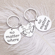 将图片加载到图库查看器,Best Friend Forever Keychain Friendship Jewelry Gifts for Women Teens Grils Sisters Besties BFF Christmas Birthday Relationship Gifts for Long Distance Friend