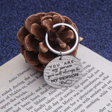 将图片加载到图库查看器,Eunigem Keychain You are My Person Bestie Gift Keychain, Sisters Gift Keychain, BFF Gift Couple Set Gift for Him Her Inspirational Friendship Gift for Women Men Teens Girls Boys