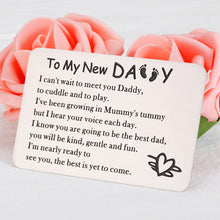 将图片加载到图库查看器,New Dad Gifts for Men, Wallet Insert Card Gifts for First Time Dad, New Dad to Be Gifts for Him Men, Pregnancy Announcement Gifts to Husband, New Daddy Gifts for Father's Day, First Time Daddy Gifts