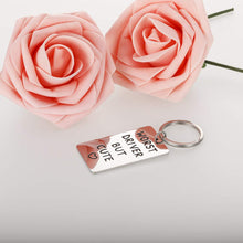 将图片加载到图库查看器,Worst Driver But Cute Keychain for Boyfriend Girlfriend Funny New Drive Gifts for Teen Girls Boys Car Keys Keychain for Women Men Husband Wife Trucker Gift for Her Him Friend