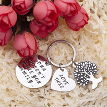 将图片加载到图库查看器,Step Dad Mom Gifts for Stepmother Stepfather Birthday Keychain from Daughter Son for Fathers Mothers Day DNA Doesn't Make Us Family Love Does Parent Gift Wedding Adoption Gift from Kids