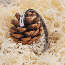 将图片加载到图库查看器,You Got This Bracelets for Women Inspirational Cuff Bangle for Best Friend Sister Gift Funny Birthday Gifts for BFF Her Teen Girls Secret Message Hidden Bracelet Encouragement Motivational Jewelry