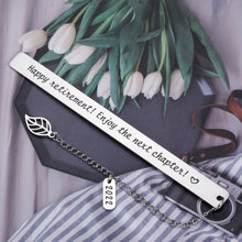 将图片加载到图库查看器,Enjoy The Next Chapter Bookmark for Retiring Women Men Happy Retirement Gifts for Her Him Thank You Appreciation Present for Retired Leader Boss Teacher Nurse Coworker Going Away Leaving Goodbye Gift